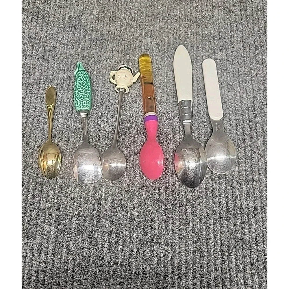 Vintage‎ Souvenir Spoons Lot 6 Pc